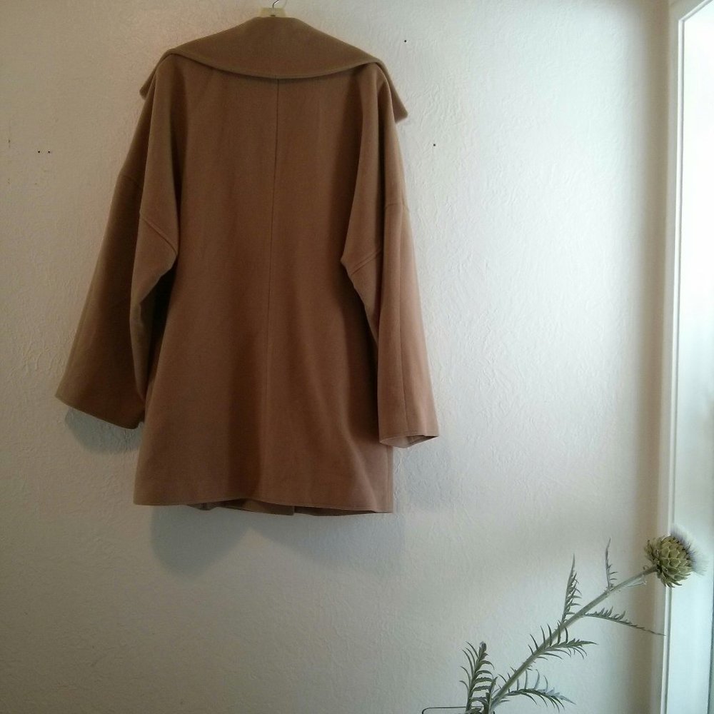 Timeless Camel Car Coat - Wool Blend - Picture 3 of 16